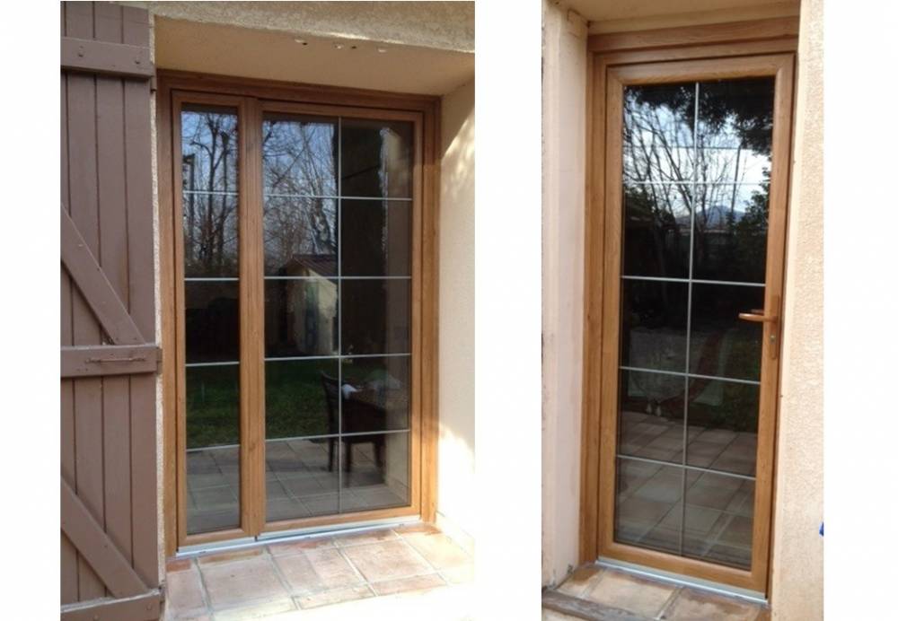 Portes-fenêtres pvc imitation bois - AZUR WINDOW