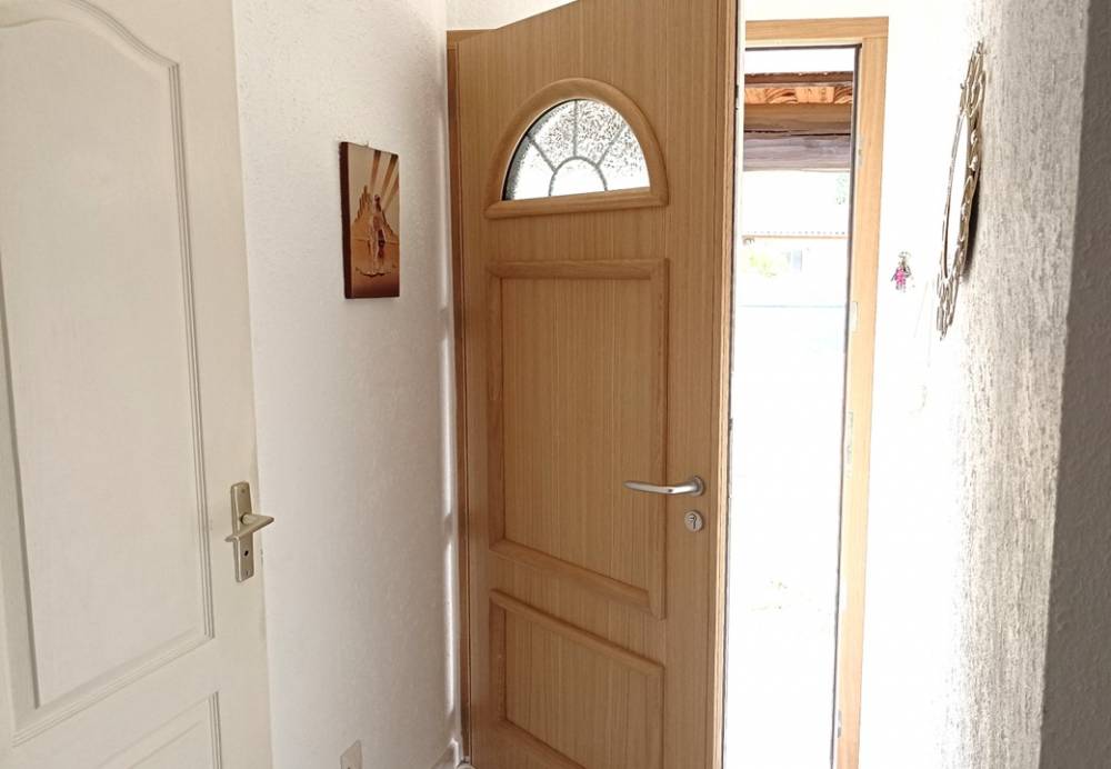 Porte d'entrée mixte bois/aluminium - AZUR WINDOW TRETS